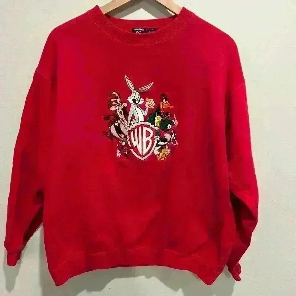 1996 Vintage  Warner Bros Looney Tunes Crewneck Bugs Bunny Tweety
Size M